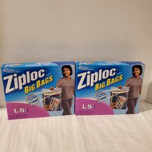 Ziploc Big Bag 3 Gallon Large Storage Bags-Two box